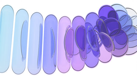 abstract 3d illustration of multicolor glass background, abstract backgroundの素材