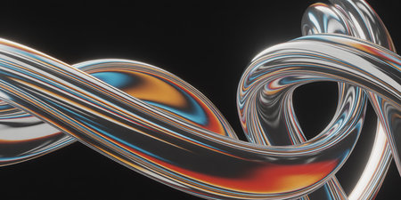 3d illustration of abstract geometric composition,digital artwork for creative graphic designの素材