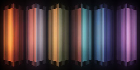 Abstract background with stripes of different colors. Vector illustration for your designの素材