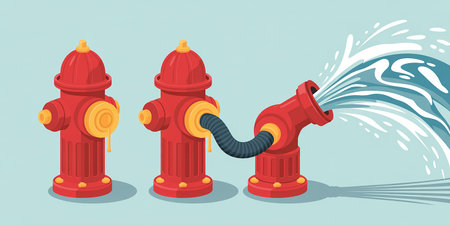 3d render, 3d illustration, letter C, pink and blue foil balloon isolated on white background.の素材