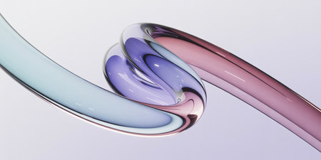 3d illustration of abstract geometric composition,digital art works. Computer generated graphics.の素材