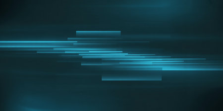 Abstract blue background with some smooth lines in it (3d render)の素材