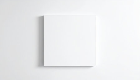 Blank paper sheet mockup on white background. 3d illustrationの素材