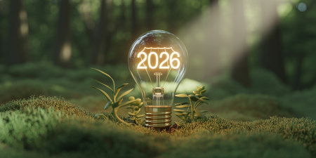 Conceptual hand writing showing 2026. Concept meaning 2026 is the first day of the year in the Gregorian calendarの素材