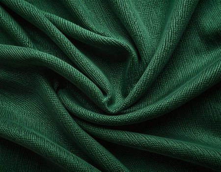 Texture, background, pattern. The fabric is knitted green. Knitted fabric is transparent.の素材