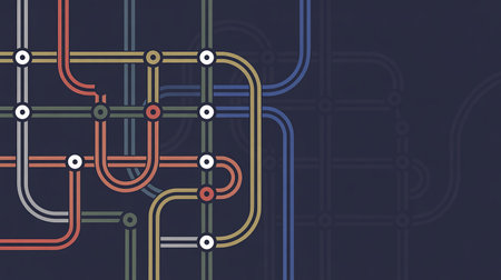 Abstract technical background with connection lines and dots. Technology concept. Vector illustrationの素材