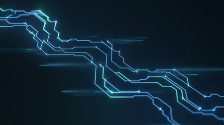 Abstract polygonal space low poly dark background with connecting dots and lines. Connection structure. 3d renderingの素材