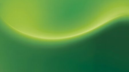 abstract background with smooth lines in green and yellow colors, illustrationの素材