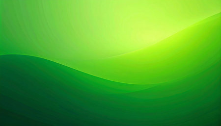 abstract background with smooth lines in green colors, vector illustration.の素材