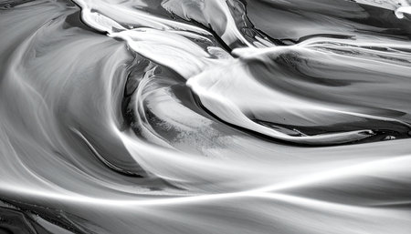 abstract black and white background with smooth lines. monochromeの素材