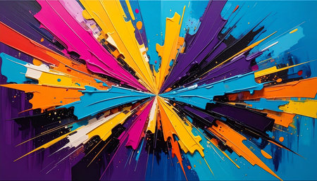 abstract color design art illustration background new quality universal colorful joyful stock imageの素材