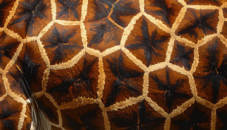 Leather texture background. Close-up of animal skin pattern.の素材