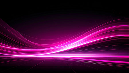 abstract background with purple wavy lines and space for your textの素材