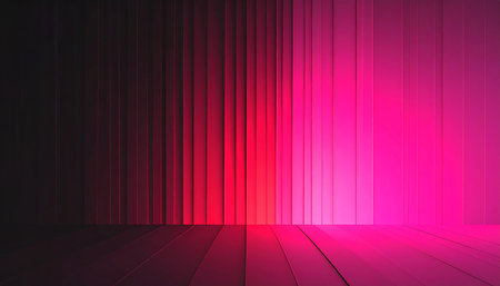 Purple and pink stage background. 3d rendering, 3d illustration.の素材