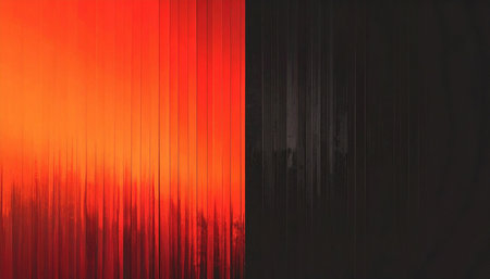 abstract red and black background with stripes and lines, panoramaの素材