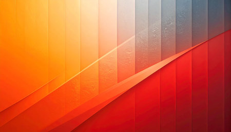 abstract orange and blue background with stripes and lines. vector illustrationの素材