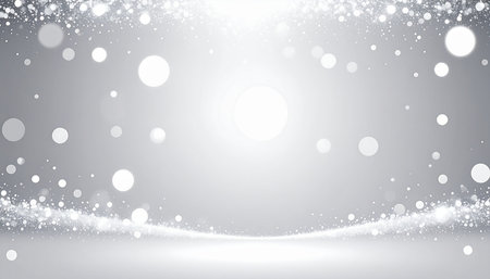 Abstract light background with stars and bokeh. Vector illustration.の素材