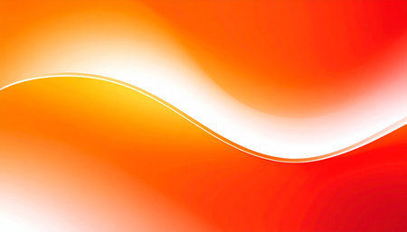 abstract background with smooth lines in orange and red colors for designの素材