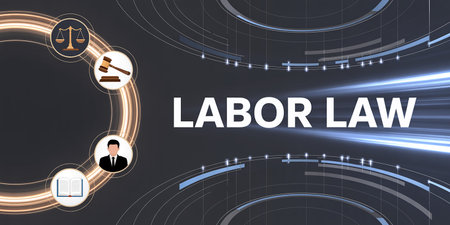 Lawyer concept illustrated by a background image on a technology, internet and networking themeの素材