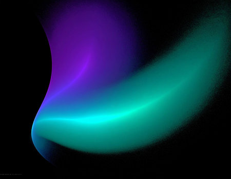 Digital Fractal on Black Color with a Vibrant Gradientの素材