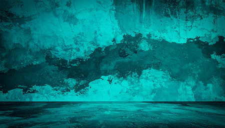 Grunge wall and floor as background texture. 3D renderingの素材