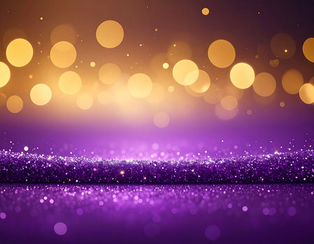 abstract background with bokeh defocused lights and sparklesの素材