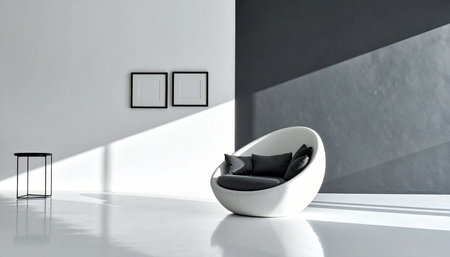 modern bright interiors 3D rendering illustration  - computer generated imageの素材