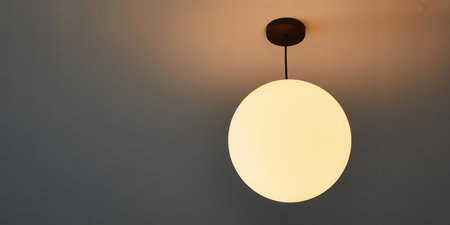 Lighting decoration in living room interior - Vintage Light Filter with Copy Spaceの素材