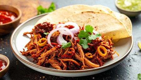 Kebab - Spicy minced meat salad with onion and tomato sauceの素材