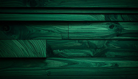 Wooden background or texture and gradients shadow. Green color.の素材
