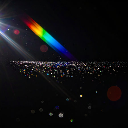 glitter vintage lights background. silver, blue and black. de-focusedの素材