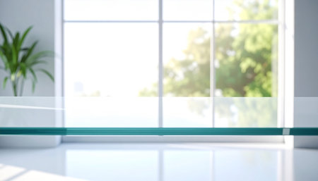 Empty room with window and sunlight. 3d rendering, mock upの素材