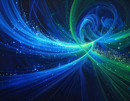 abstract fractal background a computer-generated 2D illustration, textureの素材