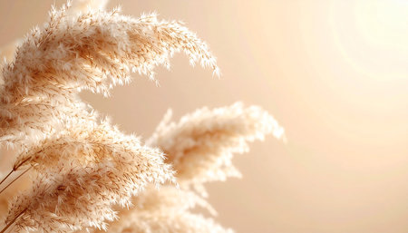 Pampas grass, close-up, soft focus, shallow DOFの素材