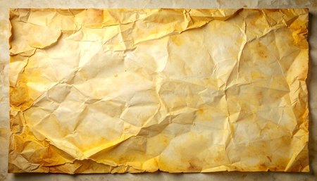 Old crumpled paper texture background with space for text or imageの素材