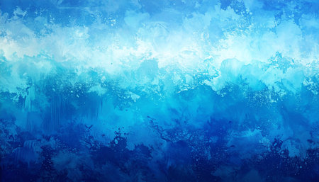 Abstract blue watercolor background with copy space for text or image.の素材
