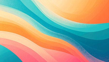 Abstract colorful background with curved lines. Vector illustration. Eps 10.の素材