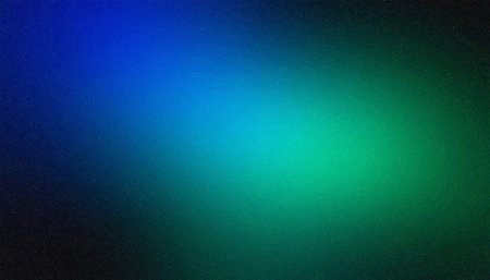 Digital Fractal on Black Color with a bright green and blue gradientの素材