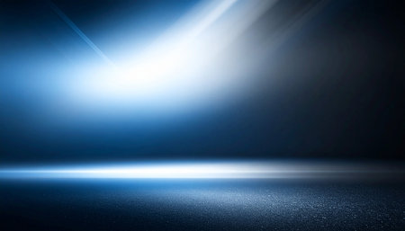 Light effect. Abstract background. Light effect. Spotlight on the floor.の素材