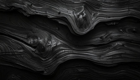 Black wood texture. Abstract background. 3d rendering, 3d illustration.の素材
