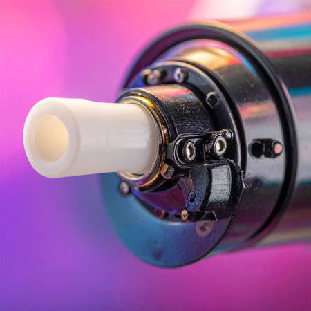 electronic cigarette close-up on a pink background. electronic cigaretteの素材