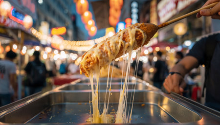 Thai street food in Bangkok, Thailand. The street food is popular in Thailand.の素材
