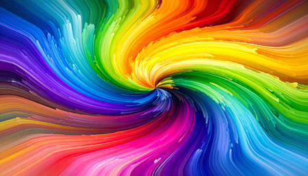 abstract rainbow colors background for design artworks or business cards.の素材
