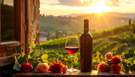 Wine tasting in Chianti, Tuscany, Italyの素材