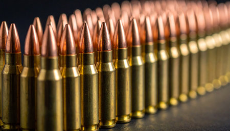 bullets with shallow depth of field, shallow depth of field.の素材