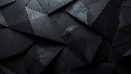 Dark abstract geometric background with sharp edges and textured surfaces Clear details and vibrant colors en...の素材