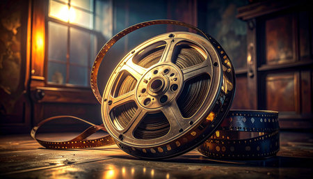 Beautiful Christmas view of the old town of Georgetown, Washington.の素材