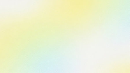 Yellow showing pale yellow and light blue soft gradient background with grain texture keywords: yellow, blue, white, gradient, background, texture,...の素材