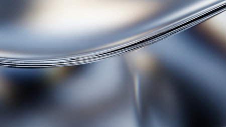 Abstract metallic curves with soft light reflections and shallow depth of field Clear details and vibrant colo...の素材