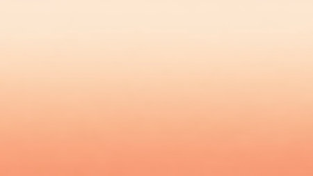 A smooth, soft gradient transitioning from a light cream at the top to a warm peach at the bottom, creating a gentle and airy backdrop.の素材